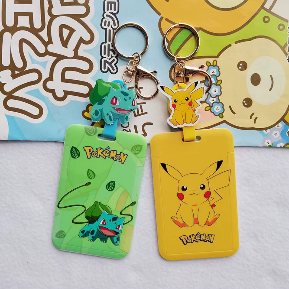 Porte-cartes Pokemon Kawaii Pikachu Psyduck Bulbasaur Charmander