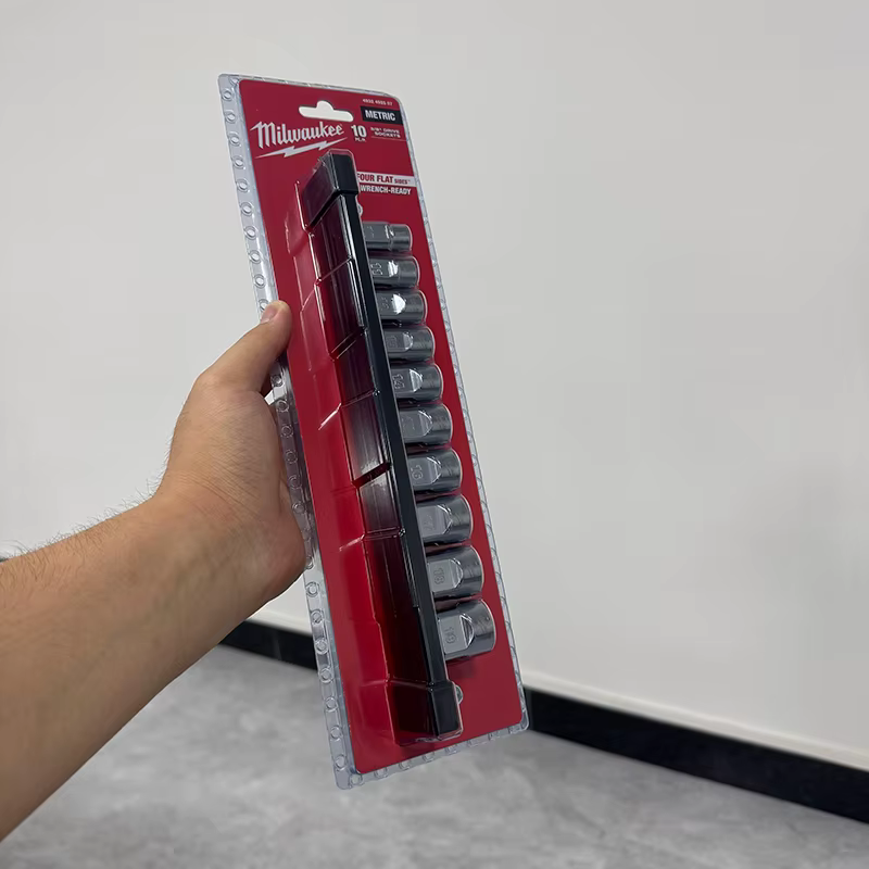 Milwaukee 4932492507 Jeu de douilles métriques 10 pièces 3/8" 10-19 mm