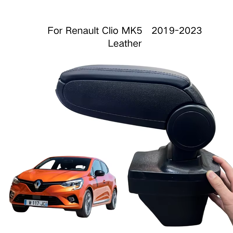 Coffret accoudoir pliable à 90 heures ° Accessoires de conduite confortables, Installation sans perte, pour Renault Clio MK5 2019 – 2023