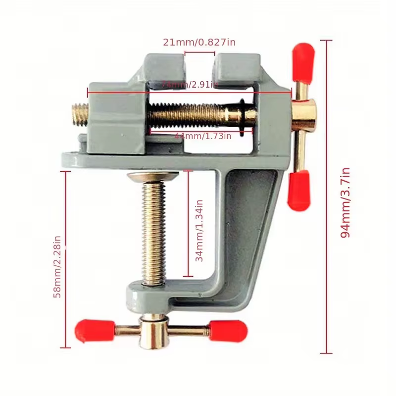 Mini étau de banc multifonctionnel en aluminium
