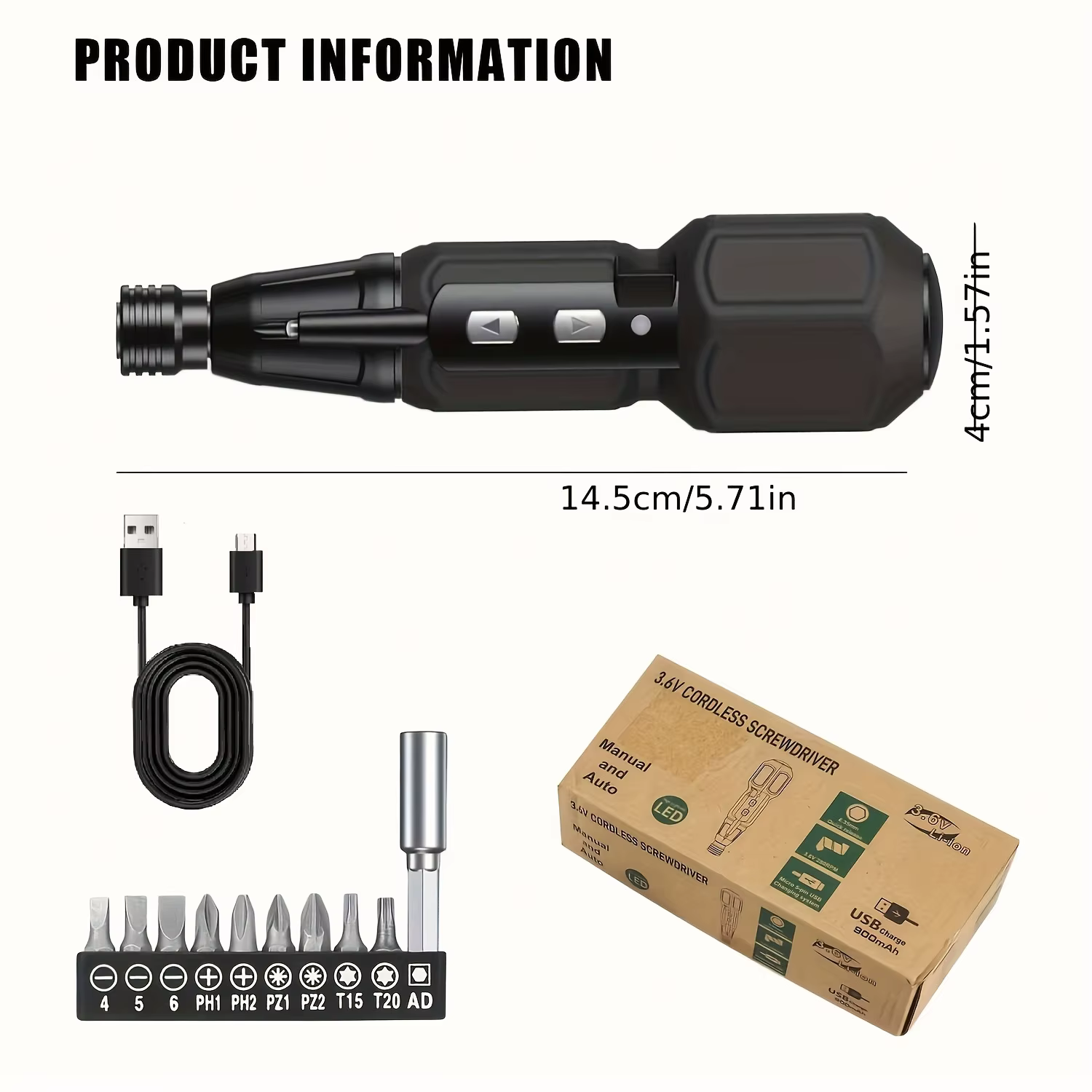 Tournevis électrique rechargeable sans fil