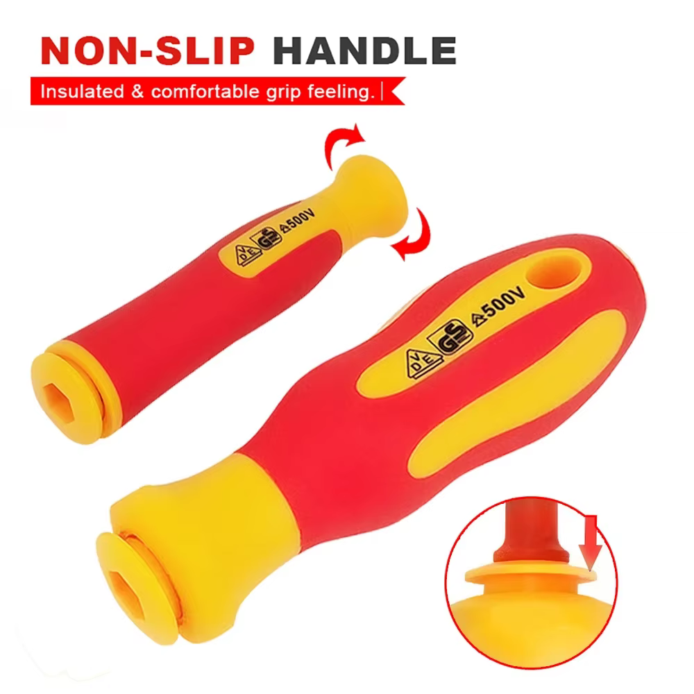 Jeu de tournevis isolés VDE à lame Interchangeable