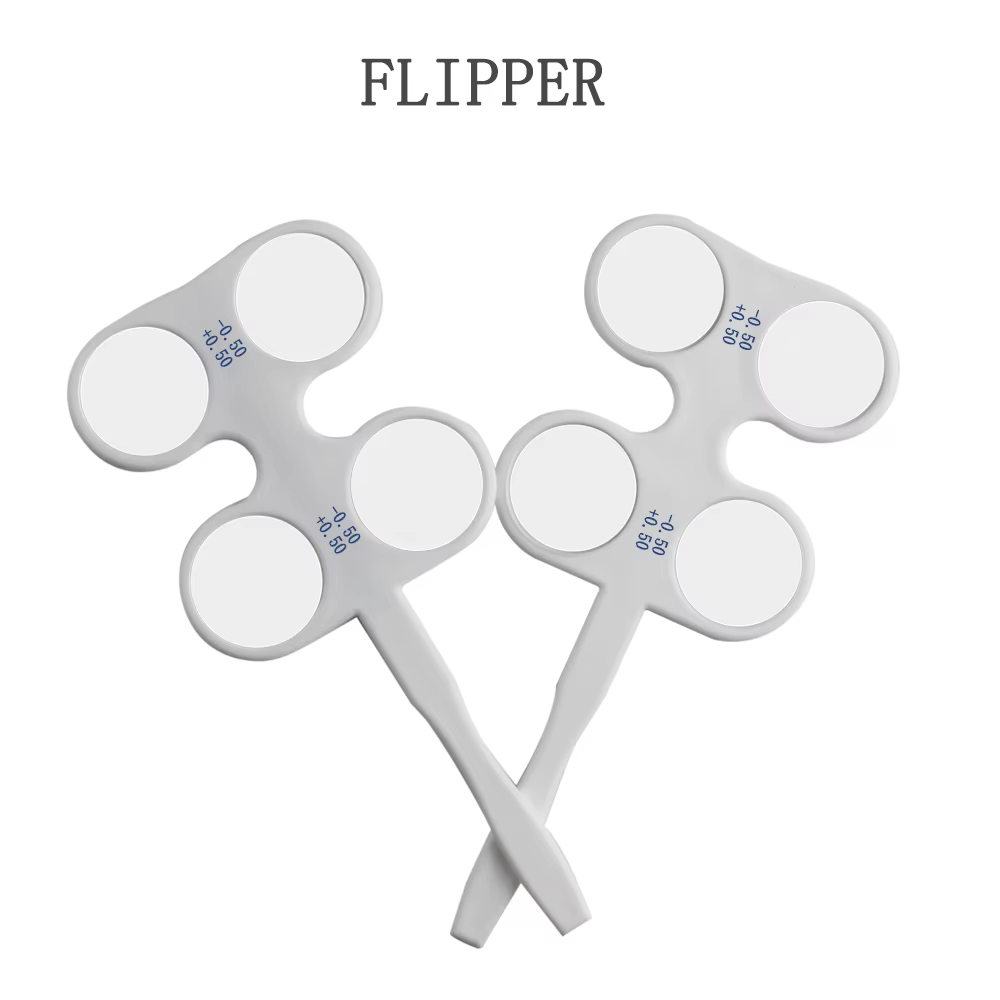 Marque forte 4 lentilles optométrie ophtalmique optique Flipper porte-lentille entraîneur oculaire Occluder FL-1