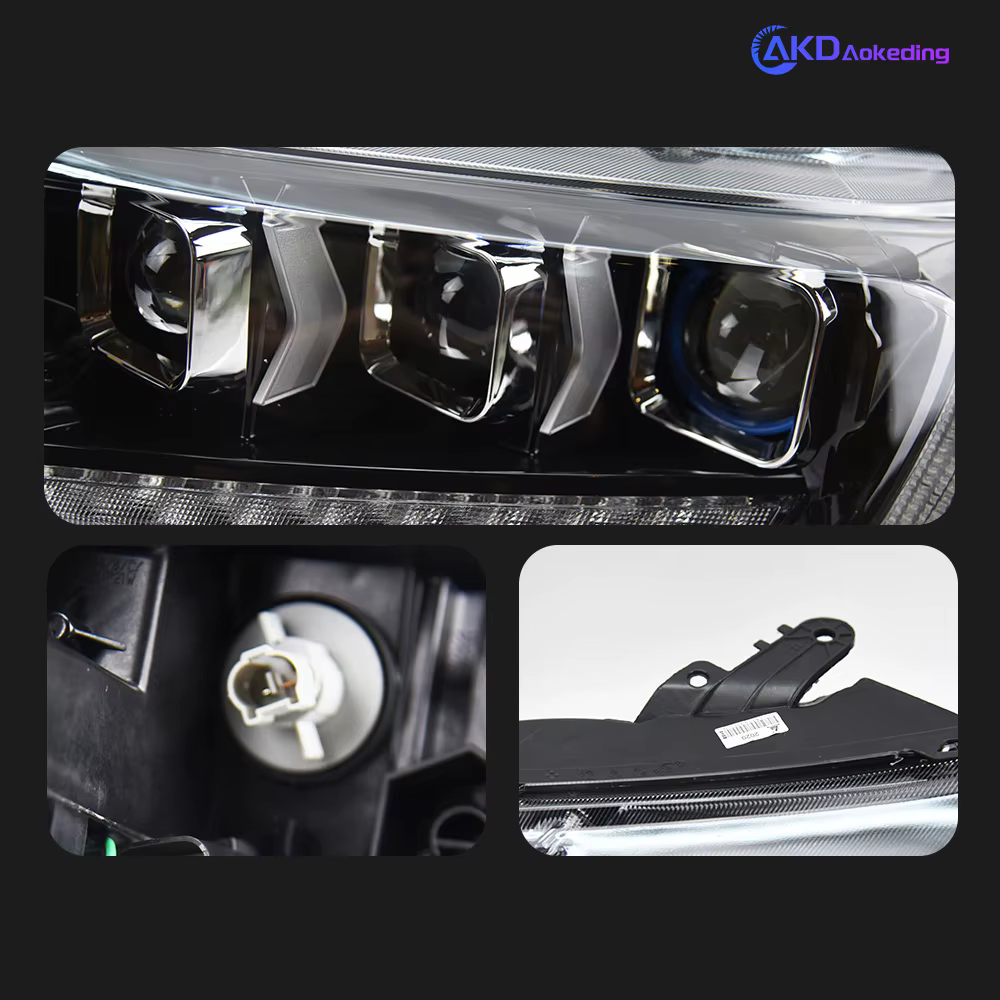 Feux de voiture pour Ford Ranger phare LED 2016 – 2021, lampe frontale Drl, lentille de projecteur, accessoires automobiles