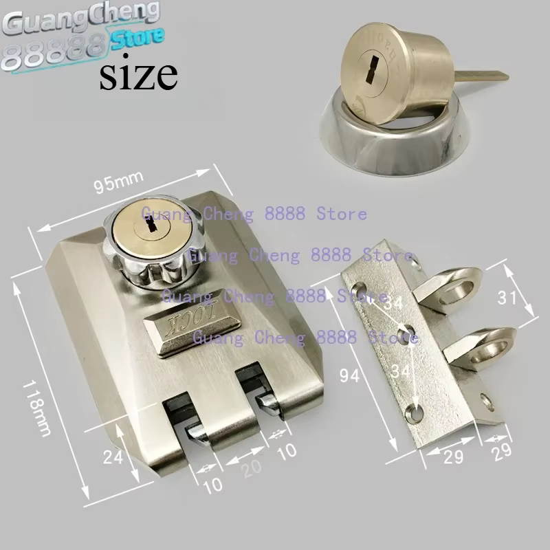 Serrure de porte extérieure en acier