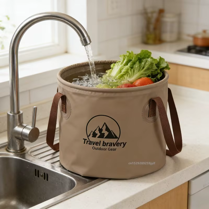 Seau pliant multifonctionnel 5L/10L/20L