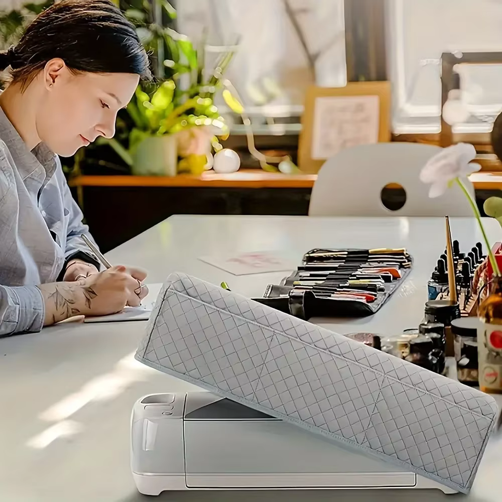 Housse de protection anti-poussière pour machine de découpe Cricut Maker Explore Air2 avec élastique large