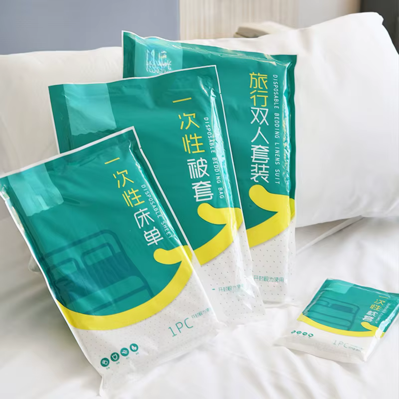 Literie en forme de poulet pour adulte, drap de lit portable, anti-salissure, étanche, pour hôtel de voyage
