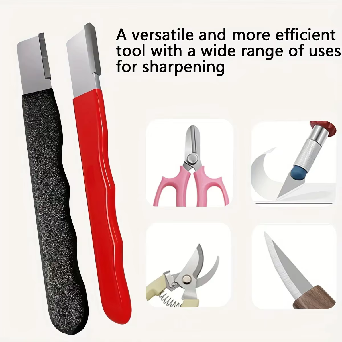 Affûteur professionnel de couteaux et de ciseaux en céramique de diamant de tungstène pour toutes les lames-outil d'affûtage de cisailles de cuisine et de jardin