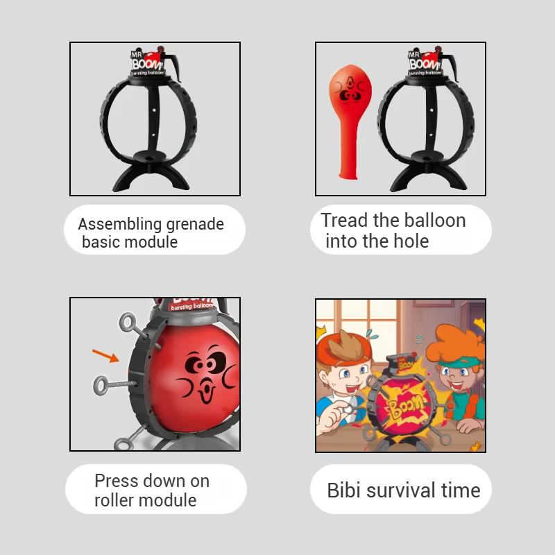 Boom Boom ballon jouet jeu de table éclatant ballon jouets pour fête jeu accessoire farces famille rassemblement jouets interactifs enfants cadeaux