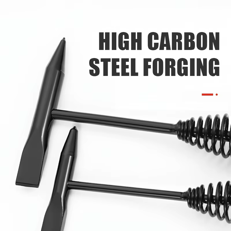 Marteau à écailler industriel en acier forgé pour le décapage de la scories avec poignée à ressort hélicoïdal