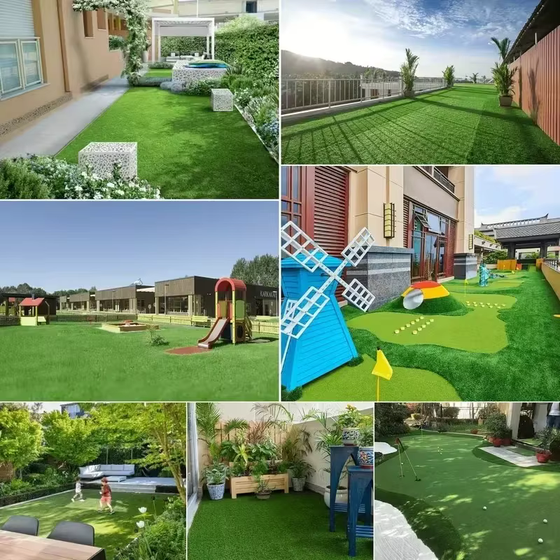 Tapis de Gazon Artificiel de Luxe Grande Taille de Qualité Supérieure, Durable et Fin, pour Jardins, Balcons, Patios, Hôtels, Restaurants