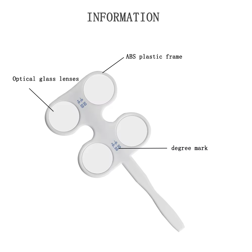 Marque forte 4 lentilles optométrie ophtalmique optique Flipper porte-lentille entraîneur oculaire Occluder FL-1