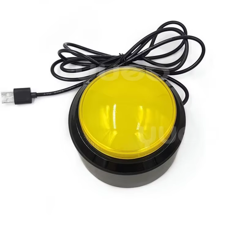 Bouton de loterie USB 100mm, grand bouton Buzzer, tirage de loterie, bouton de souris gauche, espace Ba personnalisé