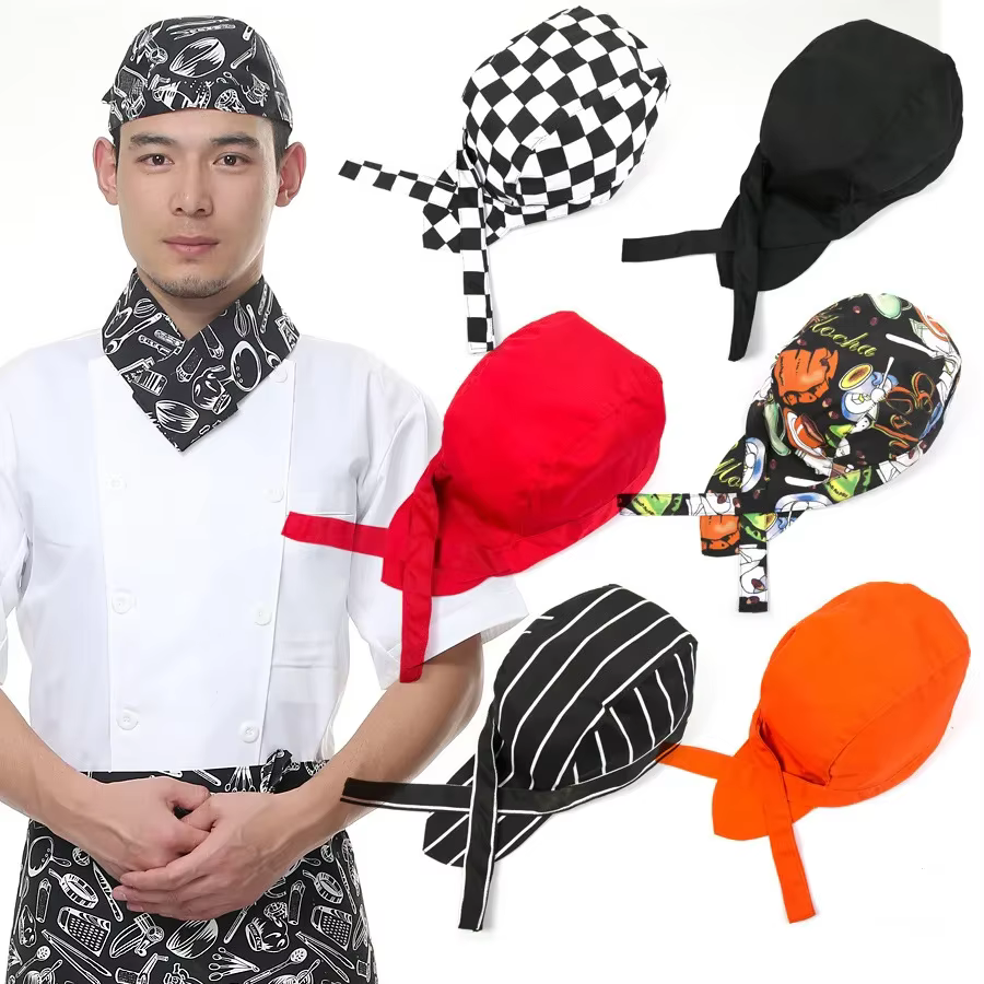 1PC Chapeau de Chef Unisexe pour Hommes et Femmes