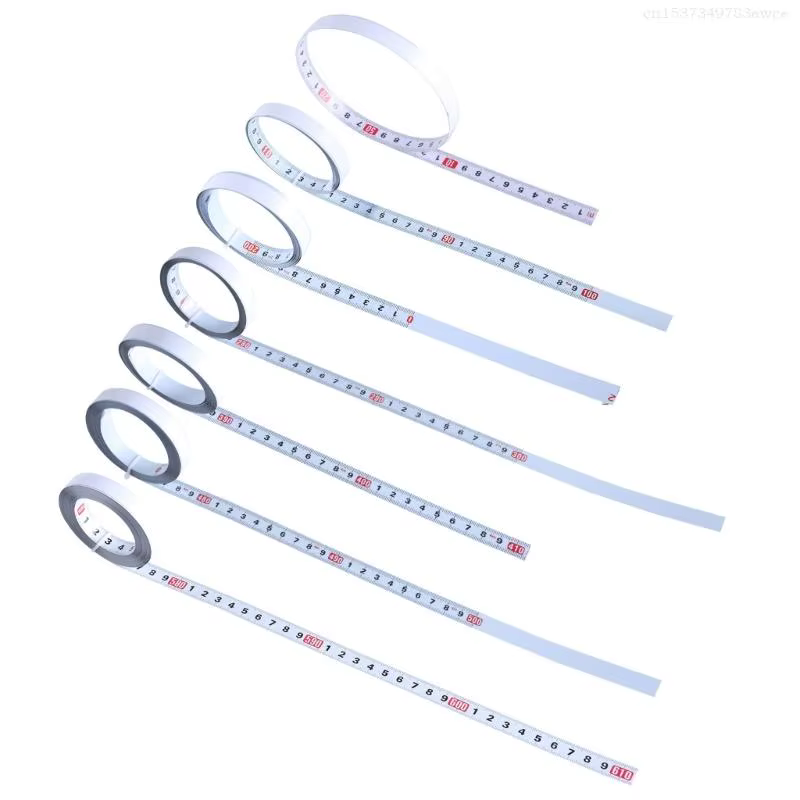 à mesurer en onglets, règle métrique auto-adhésive 13mm largeur, outil mesure F0T6