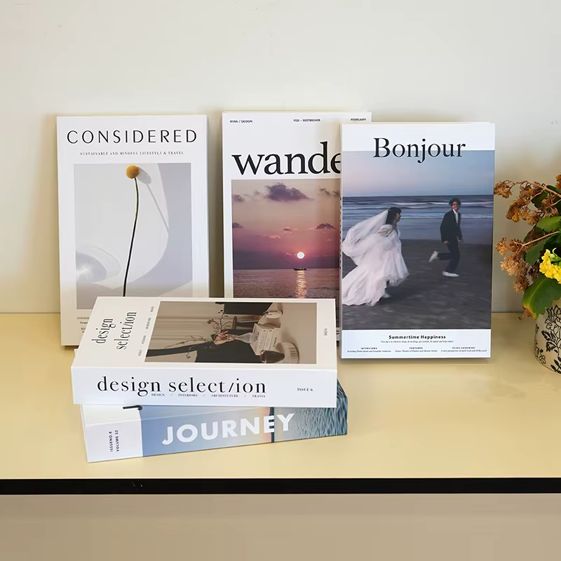Faux livres de décoration à la mode