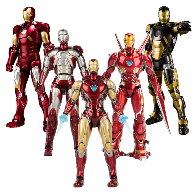 Iron Man MK85 MK50 MK20 MK5 MK7, modèle de figurine d'action, jouets à collectionner, cadeau d'anniversaire pour enfants