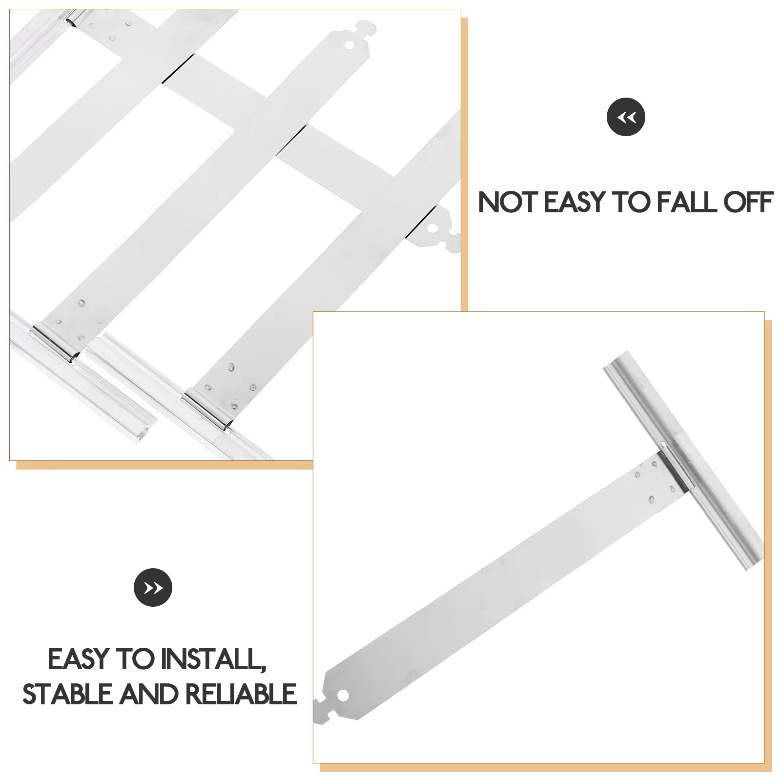 Accessoires de volets roulants en acier inoxydable, volets d'appartement, pièces à ressort, réparation de fenêtre, stores en alliage d'aluminium, 4 pièces