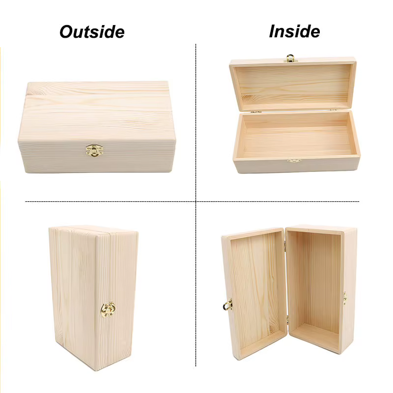 Boîte de rangement en bois
