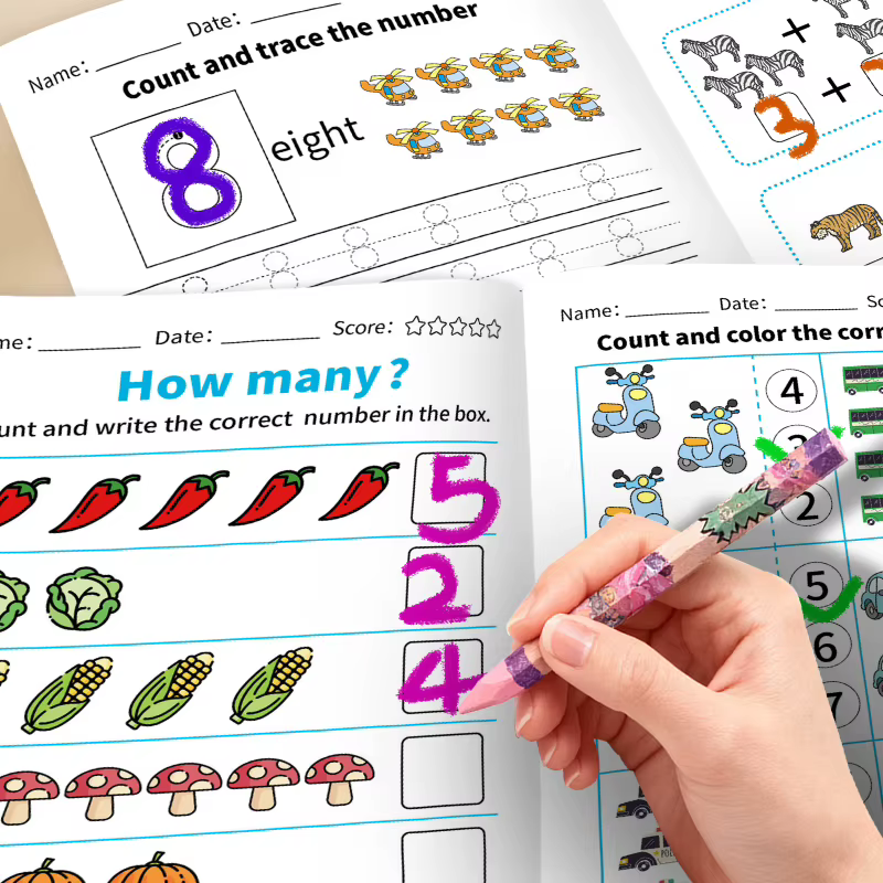 Cahier d'exercices interactif de mathématiques - Comptage
