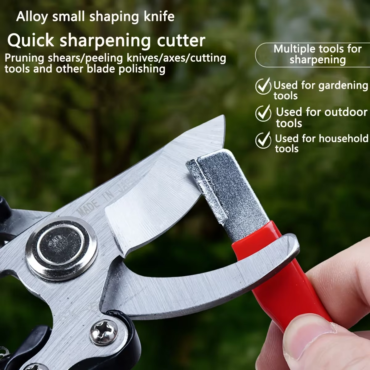Affûteur professionnel de couteaux et de ciseaux en céramique de diamant de tungstène pour toutes les lames-outil d'affûtage de cisailles de cuisine et de jardin