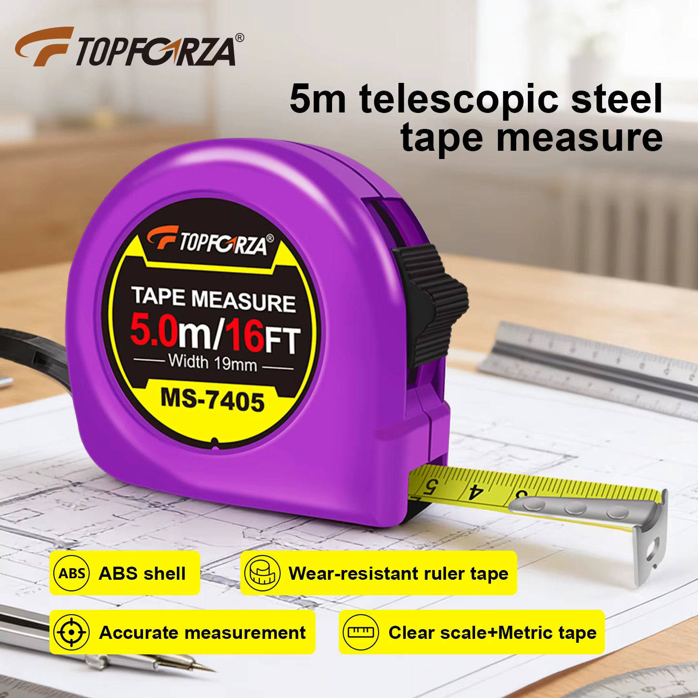 Règle en acier TOPFORZA