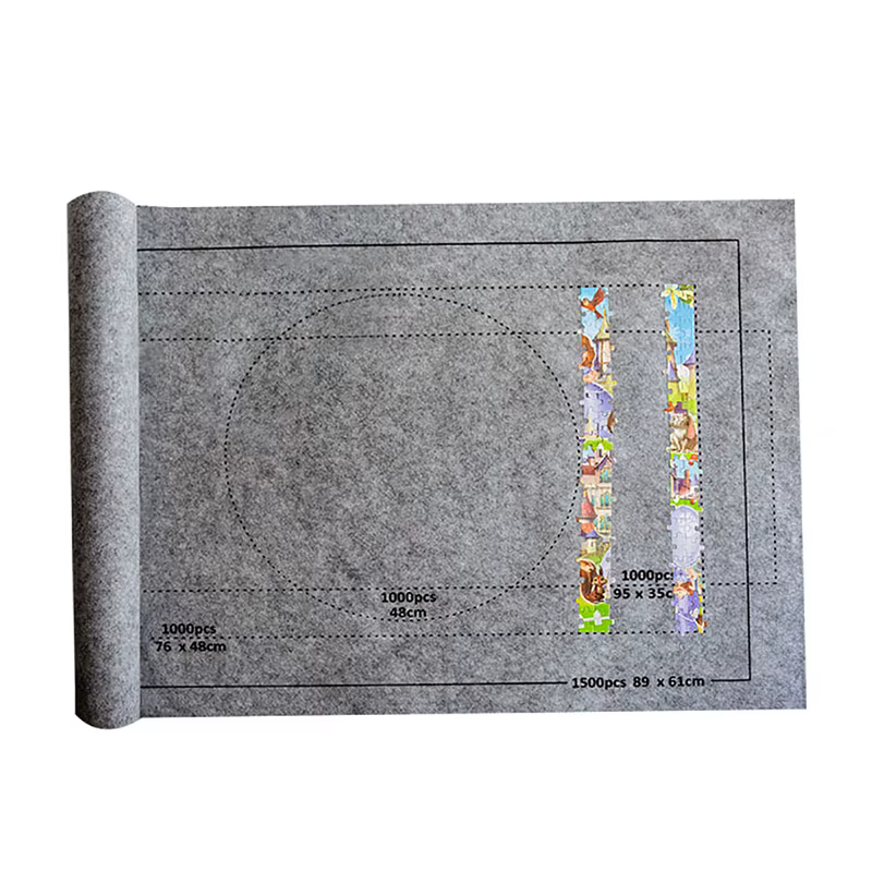 Tapis de puzzle en rouleau de feutre, tapis de jeu, couverture pour jusqu'à 1500 pièces, accessoires de puzzle, nouveau tapis portable (tapis uniquement)