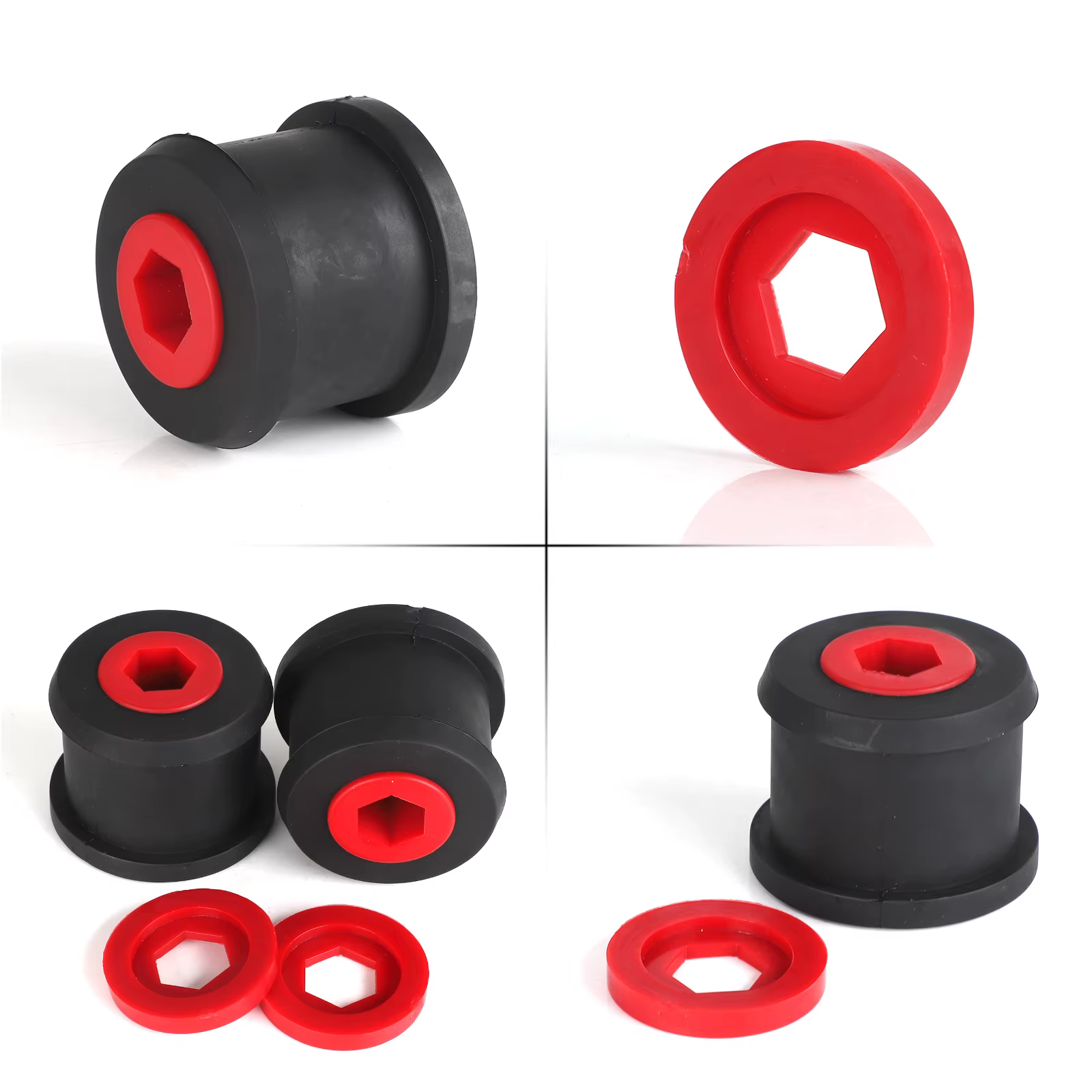 Pour Mini Cooper R56 Suspension R50/R52/R53/R55 R56 R57 R58 R59 12-2015 2 ensembles de silentblocs de suspension avant et arrière pour bras de suspension