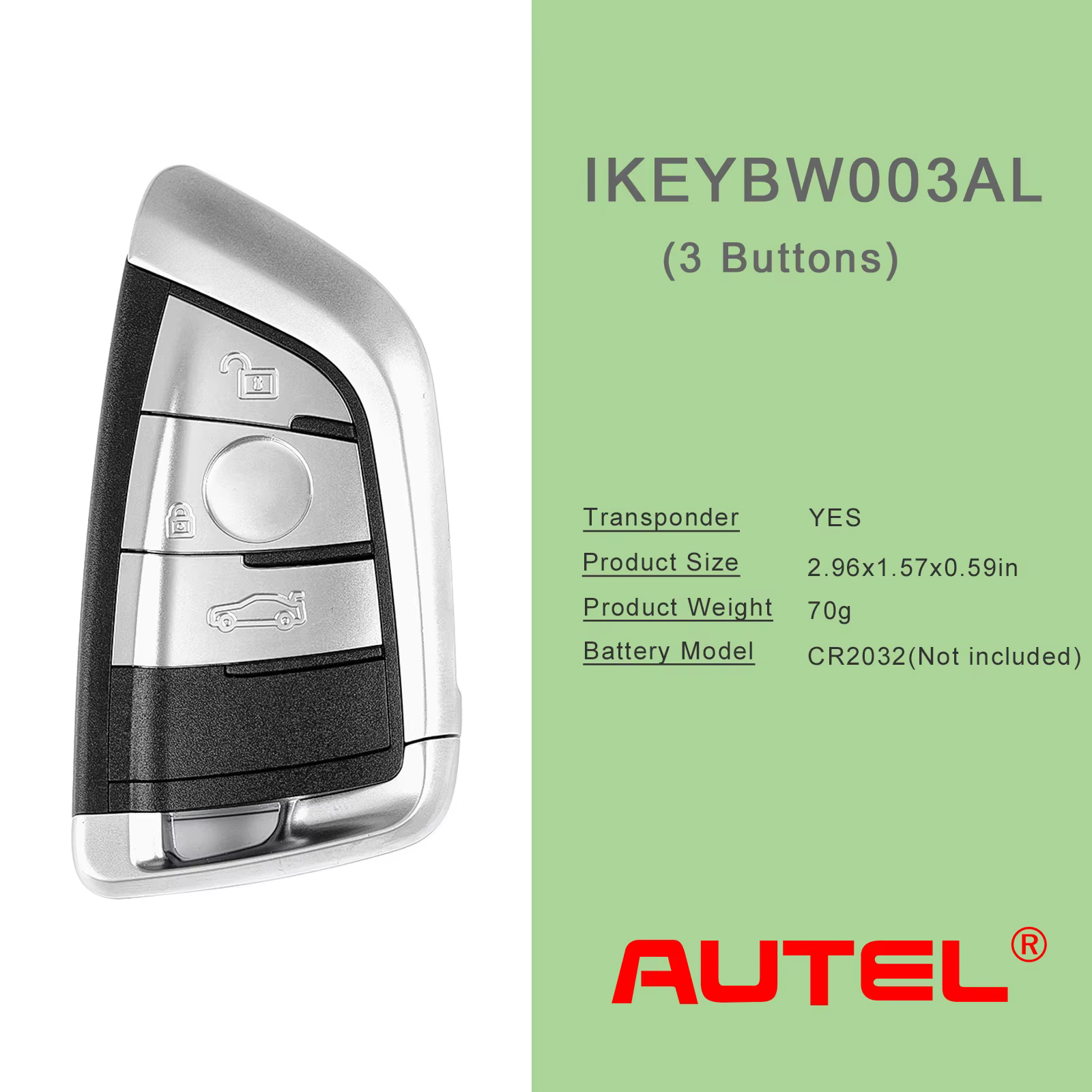 Clé Autel Razor Style IKEYBW003AL IKEYBW004AL pour BMW 3 4 boutons clé universelle intelligente fonctionnant avec programmeur de clé MaxiIM KM100 E