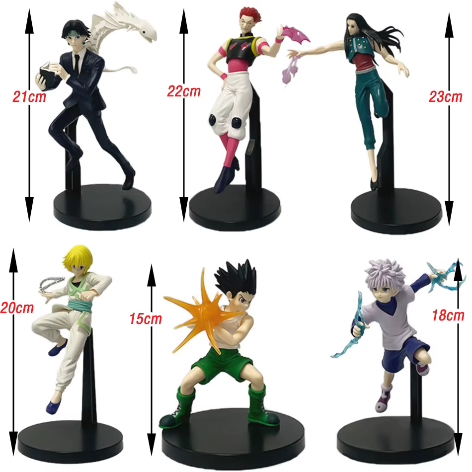 Ensemble de figurines d'action Hunter X Hunter 6 pièces