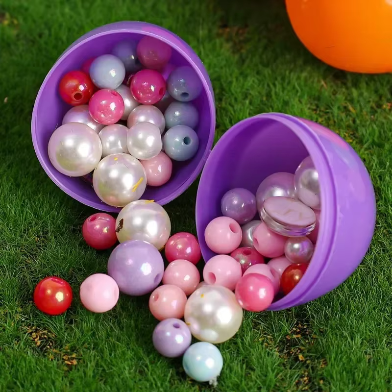 Oeufs de pâques en plastique rechargeables