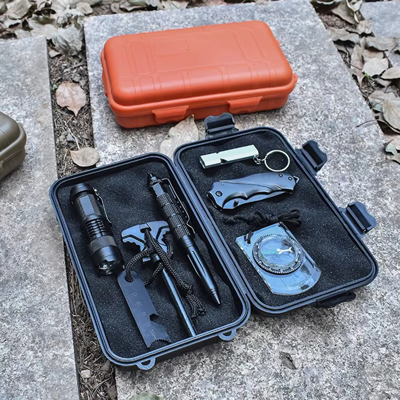 Grande boîte de rangement pour outils de survie en plein air