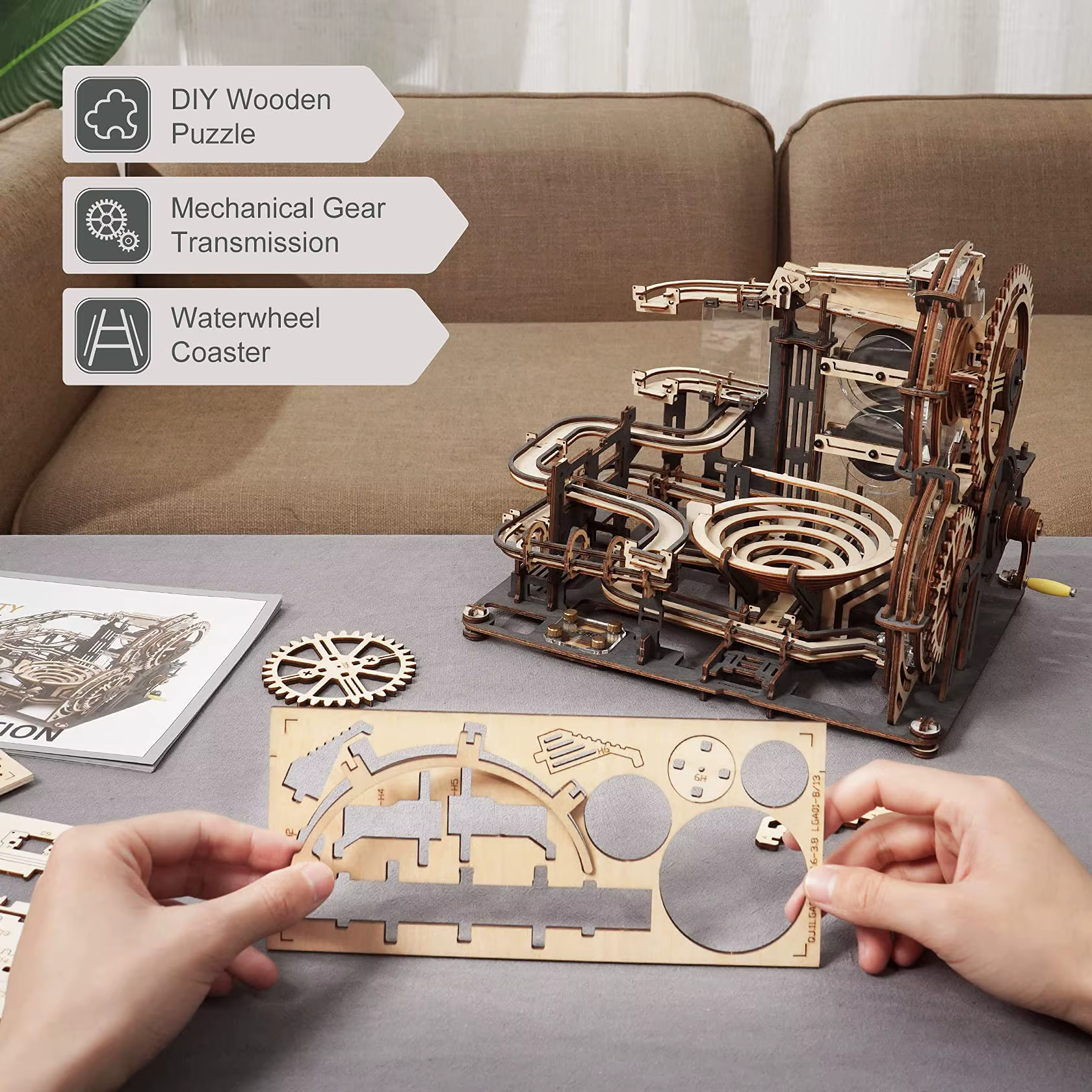 ROKR Marble Night City 3D Puzzle en bois à assembler