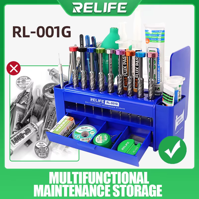 RELIFE RL-001G Multifonction Boîte De Rangement Grande Capacité Classé Stockage Soigné questibathing Durable Mobile Téléphone Réparation