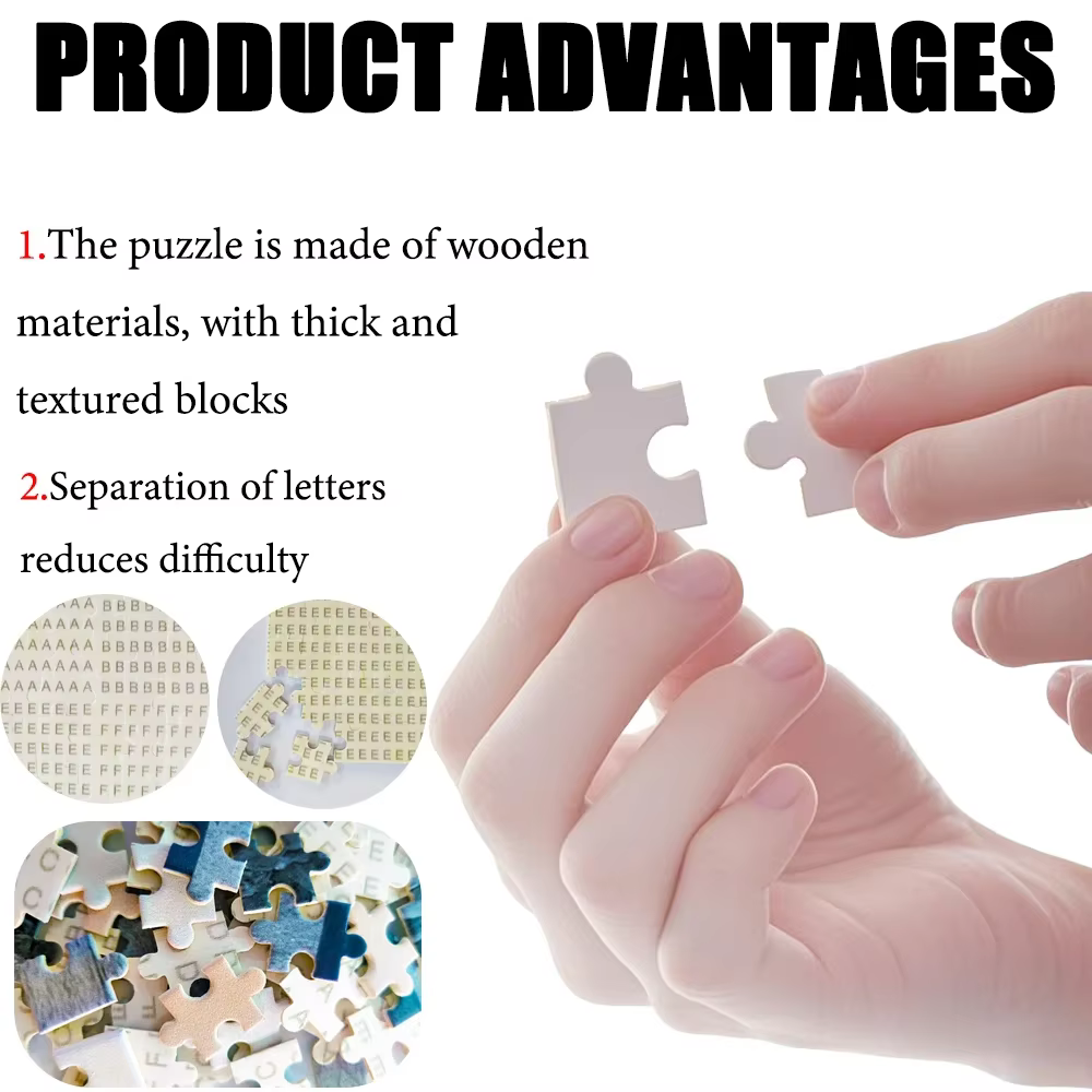 Puzzle en bois personnalisé 1 pièce