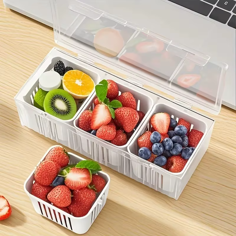Contenants de stockage alimentaire compartimentés