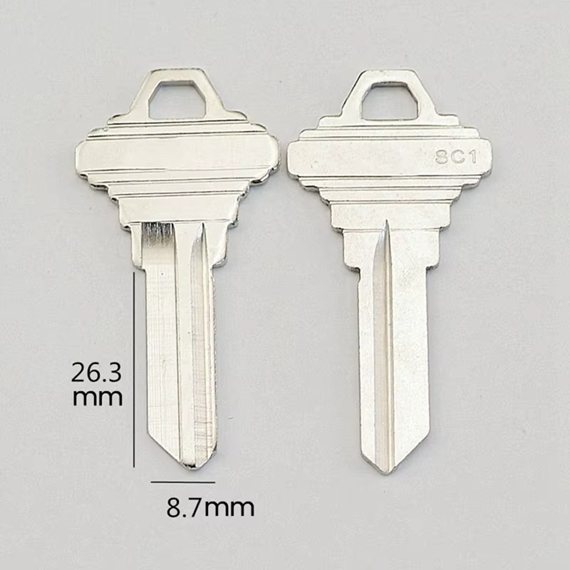 CEA Blank Keys SC1 – paquet de 50 clés vierges en laiton pour maison et bureau