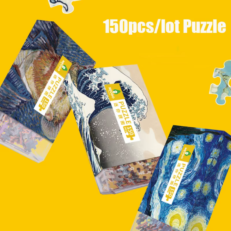 150 pièces Tube Mini carton puzzle boîte d'allumettes jeu jouets pour enfants adultes apprentissage éducatif assembler