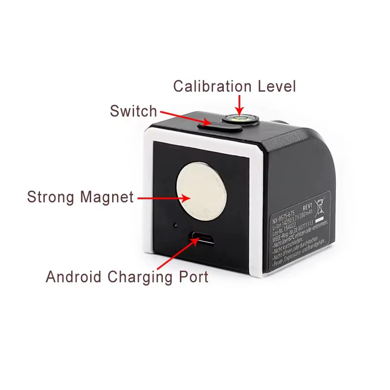 Mini niveau Laser portatif de ligne verticale horizontale de croix de lumière verte avec le chargement USB magnétique