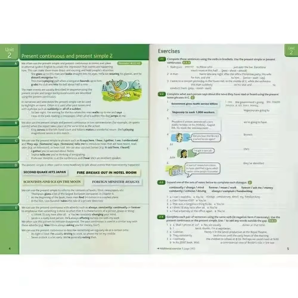 Grammaire anglaise élémentaire de Cambridge, grammaticaletude anglaise essentielle avancée, livre professionnel de préparation aux tests d'anglais