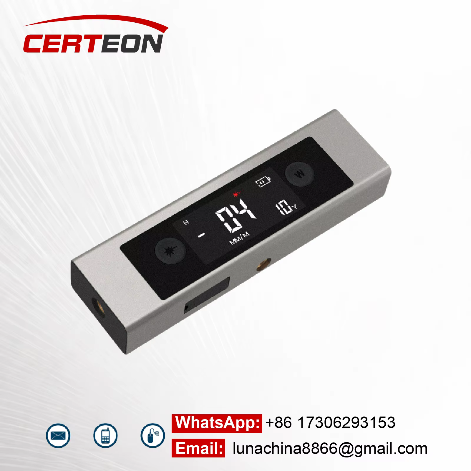Niveau Numérique Multifonction avec Laser Infrarouge Inclinomètre Intelligent Double Axe Écran LCD Portable Haute Précision pour Construction Menuiserie Nivellement d’Équipement