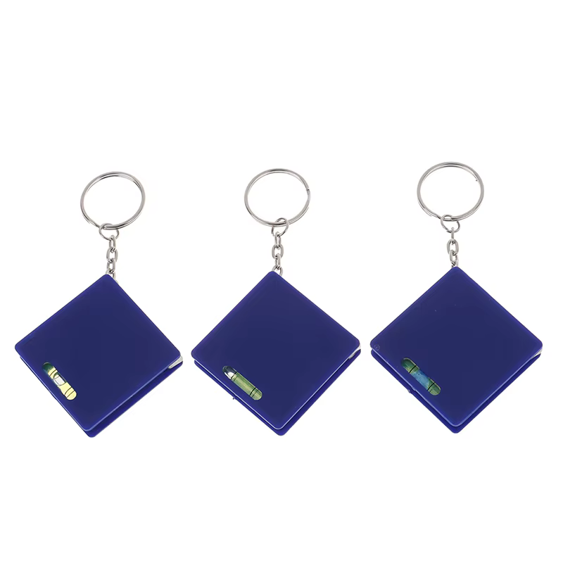 Mini Mètre Ruban Porte-clés avec Bulle Horizontale