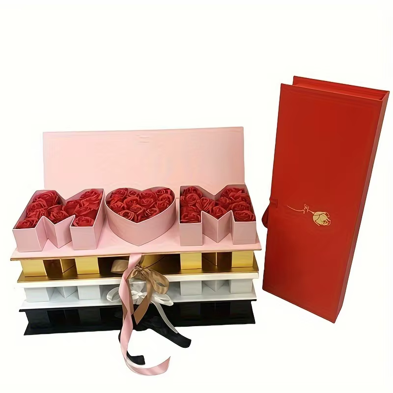 1 boîte cadeau de fleurs pour la fête des mères