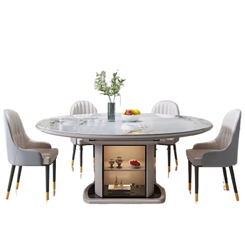 Table à manger ronde en marbre, meuble De luxe moderne pour salon, style nordique minimaliste, meubles De cuisine