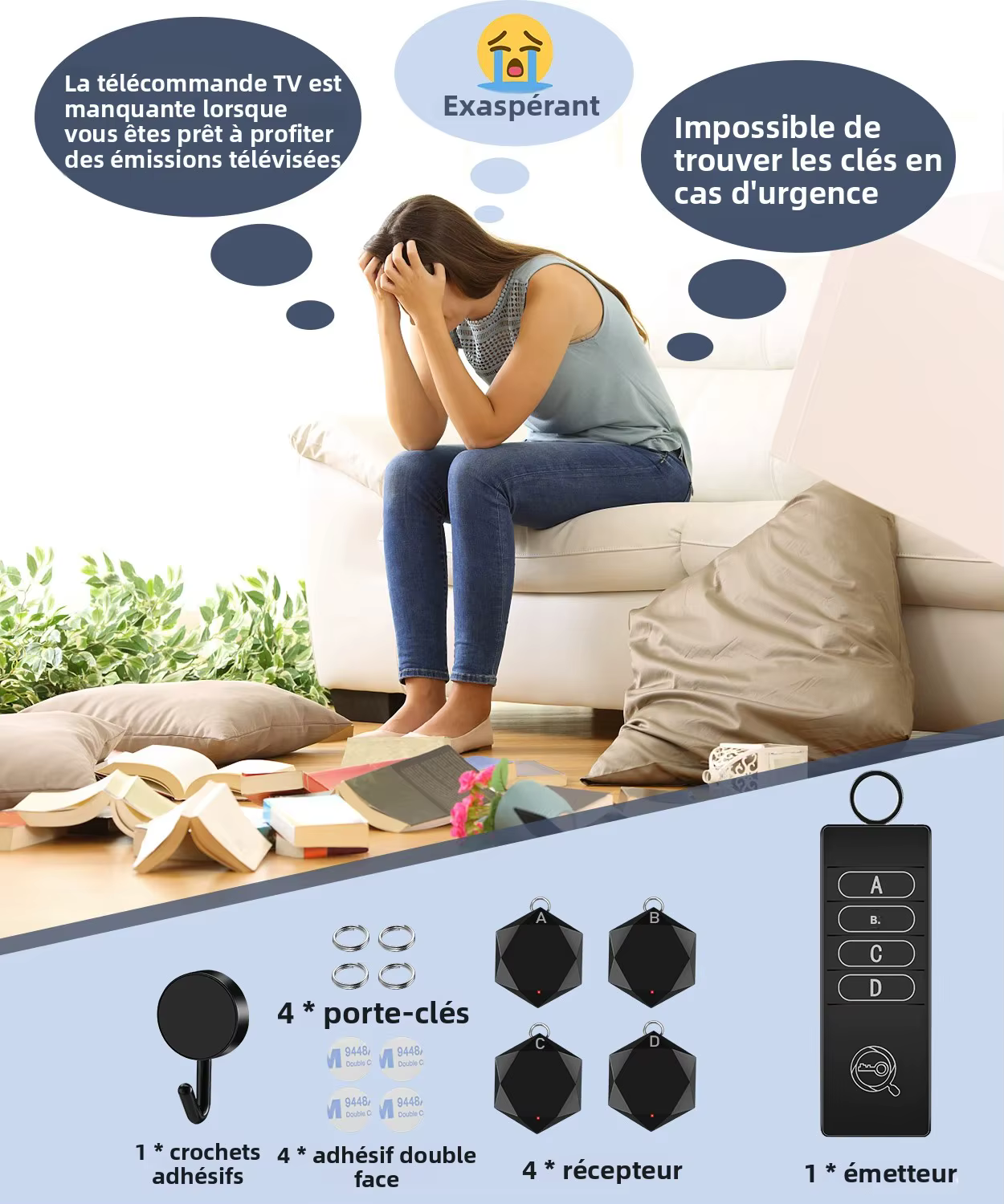 Elecpow localisateur de clé traqueur Anti-perte télécommande sans fil article