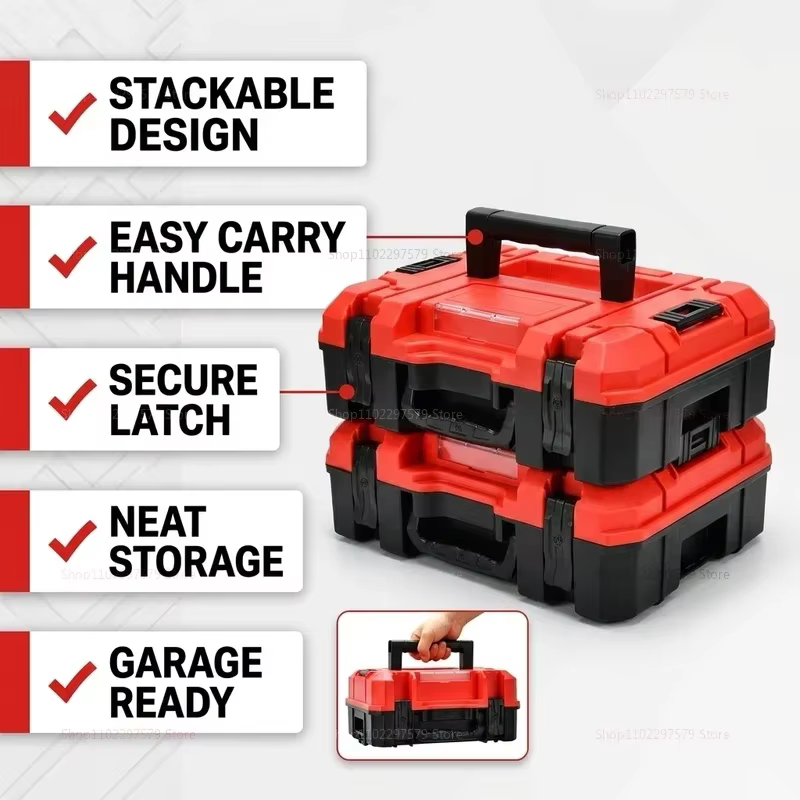 Boîte à outils multifonctionnelle avec compartiments de rangement durables