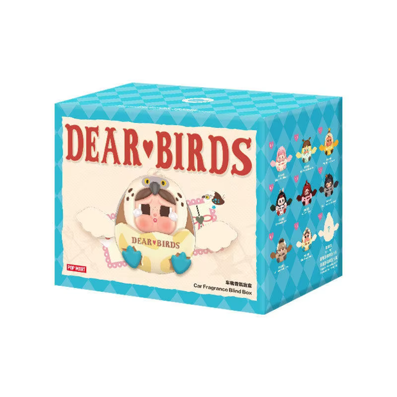 POP MART Série Dear Birds Parfum pour Voiture Boîte Mystère Jouets Figurines Modèles Cadeau d'Anniversaire