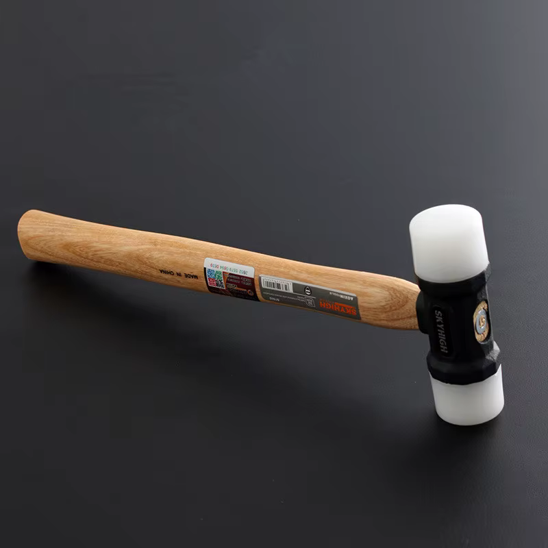 Marteau de maroquinerie en nylon de 32 mm avec manche en bois de noyer