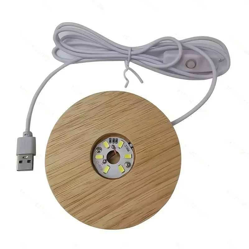 Lampes décoratives de bureau en bois